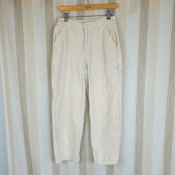 Vans‎ Cargo Pants Cream White Size 27 - Picture 1 of 8